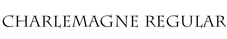 Charlemagne Regular font preview