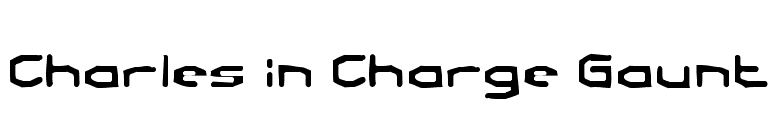 Charles in Charge Gaunt font preview