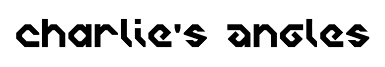 Charlie's Angles font preview