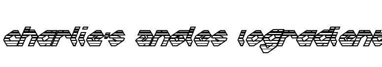Charlie's Angles IoGradient font preview