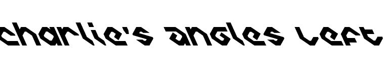 Charlie's Angles Left font preview