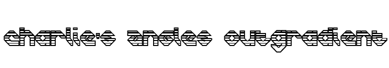 Charlie's Angles OutGradient font preview