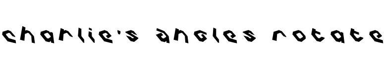 Charlie's Angles Rotate font preview