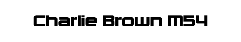 Charlie Brown M54 font preview