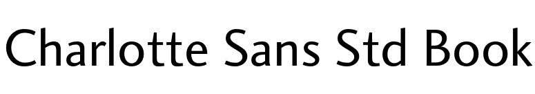 Charlotte Sans Std Book font preview