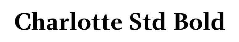 Charlotte Std Bold font preview