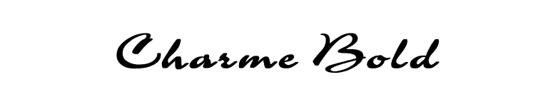 Charme Bold font preview