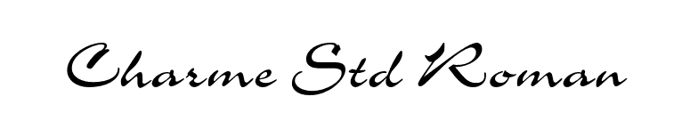 Charme Std Roman font preview