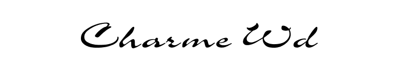 Charme Wd font preview