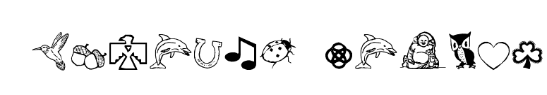 CharmingSymbols font preview