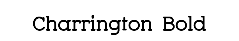Charrington Bold font preview