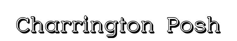 Charrington Posh font preview