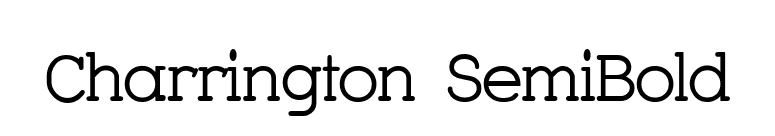 Charrington SemiBold font preview