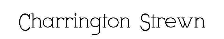 Charrington Strewn font preview