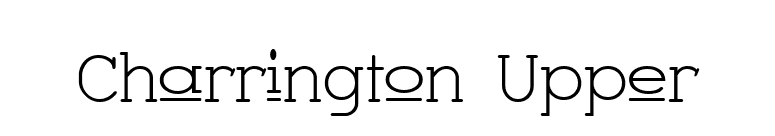 Charrington Upper font preview
