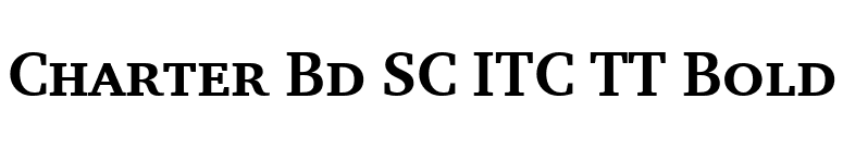 Charter Bd SC ITC TT Bold font preview