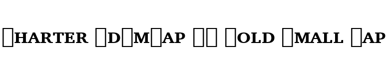 Charter BdSmCap BT Bold Small Cap font preview