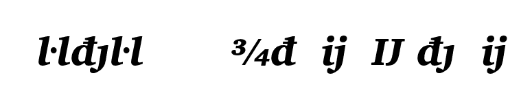 Charter Black Italic Extension font preview