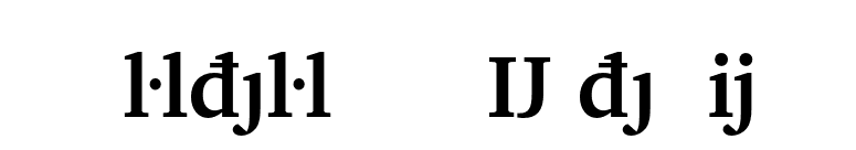 Charter Bold Extension font preview