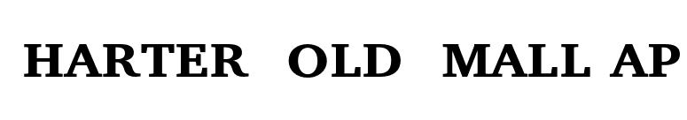 Charter Bold SmallCap font preview