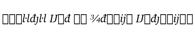 Charter Ext BT Italic Extension font preview