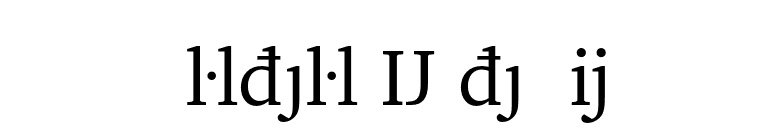 Charter Extension font preview