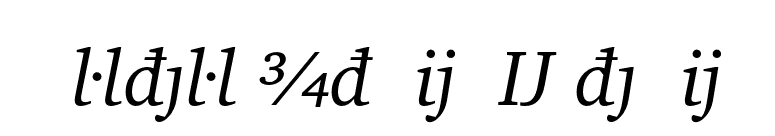 Charter Italic Extension font preview
