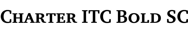 Charter ITC Bold SC font preview
