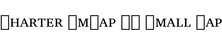 Charter SmCap BT Small Cap font preview