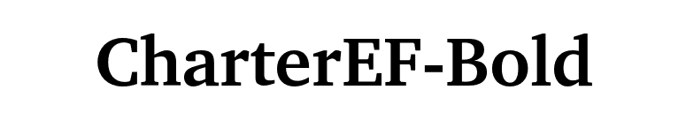 CharterEF-Bold font preview