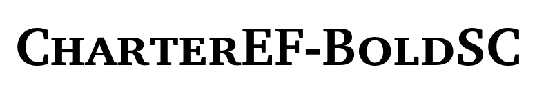 CharterEF-BoldSC font preview