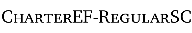 CharterEF-RegularSC font preview