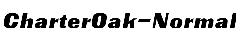 CharterOak-Normal font preview