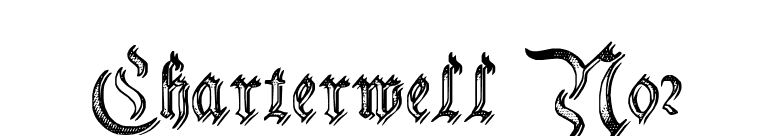 Charterwell No2 font preview