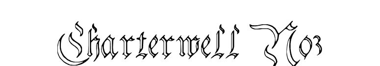 Charterwell No3 font preview