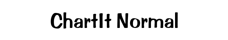 ChartIt Normal font preview