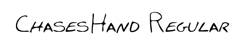 ChasesHand Regular font preview