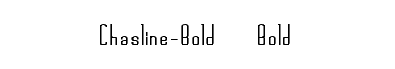 Chasline-Bold Bold font preview