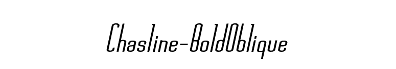 Chasline-BoldOblique font preview