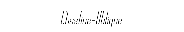 Chasline-Oblique font preview