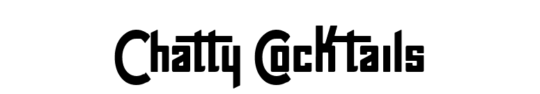 Chatty Cocktails font preview