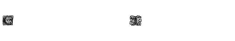 ChaucerianInitials font preview