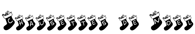 Chausettes de Noel font preview