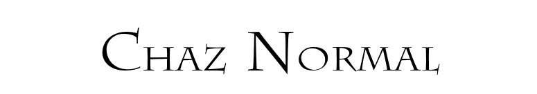 Chaz Normal font preview