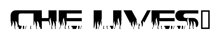 CHE LIVES! font preview