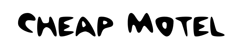 Cheap Motel font preview