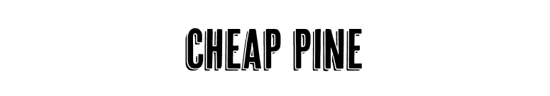 Cheap Pine font preview