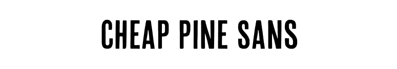 Cheap Pine Sans font preview