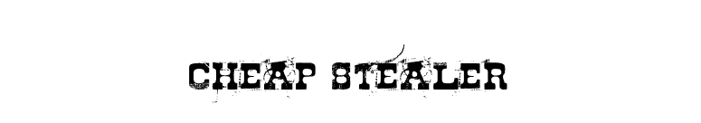 Cheap stealer font preview