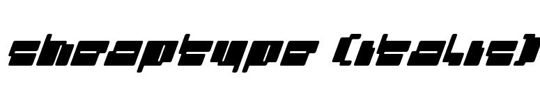 cheaptype (italic) font preview